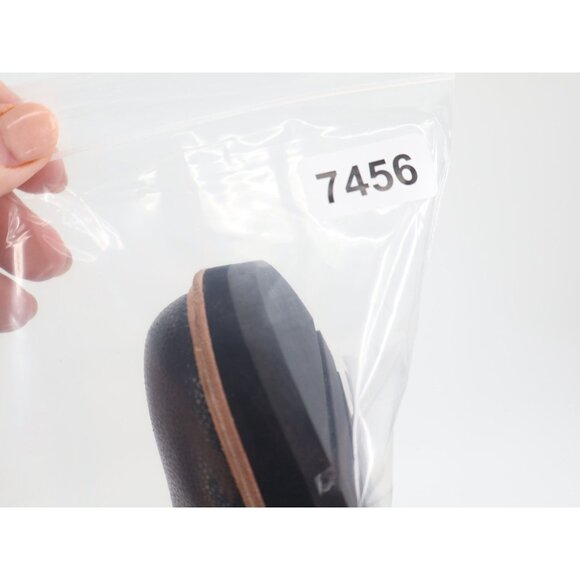 Eileen Fisher Women's Cargo Leather Wedge Booties Size 11 Black Zip Up - Picture 10 of 10